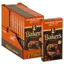 Baker's Premium Unsweetened Chocolate Baking Bar, 4 Ounce -- 12 per case