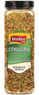 Durkee Citrus Grill Seasoning - 18 oz. container, 6 per case