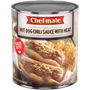 Chef-Mate Hot Dog Chili Sauce with Beef - 108 oz. can, 6 per case