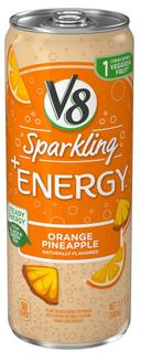 V8 Sparkling Orange Pineapple Energy Drink, 11.5 Fluid Ounce -- 12 per case