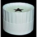 Disco 7 inch Pleated Style Chef Hat, 12 count