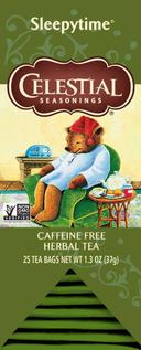 Celestial Seasonings Sleepytime Caffeine Free Herbal Tea - 25 tea bags per pack -- 6 packs per case