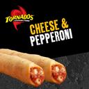 Tornados Cheese & Pepperoni, 3 Ounce -- 24 per case.