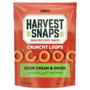 Harvest Snaps Sour Cream and Onion Red Lentil Crunchy Loops, 2.5 Ounce -- 12 per case
