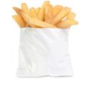 Bagcraft White Fry Bag, 5.5 x 4.5 inch -- 2000 per case