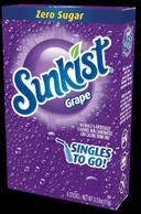 Sunkist Singles To Go Grape Drink Mix, 0.53 Ounce -- 12 per case