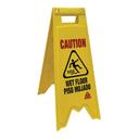 O Cedar Commercial Bilingual Plastic Wet Floor Sign, 29 x 13 x 9 inch.
