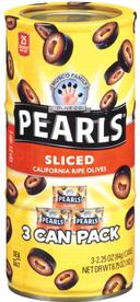 Pearls Sliced California Ripe Olives, 2.25 Ounce -- 12 per case.