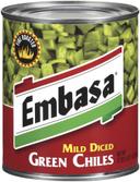 Embasa Diced Green Chile Peppers, 27 Ounce -- 12 Case