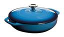 Lodge Blue Enamel Casserole, 3.6 Quart.