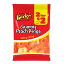 2 For $2 Soft and Chewy Peach Rings Gummy Candy, 3.75 each -- 12 per case