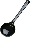 Carlisle Measure Miser Black Solid Long Handle Spoon, 6 Ounce -- 12 per case