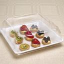 Party Tray Square Dome Lid Only, 12 x 12 inch -- 50 per case.