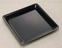 Conserve Black Square Tray, 12 x 12 x 2.5 inch -- 25 per case.