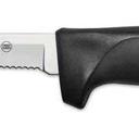 Dexter Russell Scalloped Utility Knife with Black Handle, 5 inch -- 6 per case