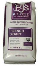 PJs Coffee of New Orleans French Roast Ground Coffee, 12 Ounce -- 6 per case