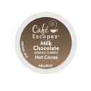 Cafe Escapes Milk Chocolate Hot Cocoa Mix K-Cup Pod, 24 count -- 4 per case
