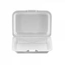 Darnel M-205 White Hoagie 1 Compartment Food Container,9.25 x 6.75 x 2.75 Inch, 200 per case