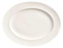 World Tableware Basics Collection Medium Rim Porcelain Bright White Platter, 11.125 x 8.75 inch -- 12 per case.