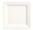 World Tableware Slate Collection Porcelain Ultra Bright White Square Micro Plate, 4 inch -- 36 per case.
