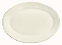 World Tableware Inc Farmhouse Cream White Platter, 12 1/2 x 9 inch -- 12 per case.