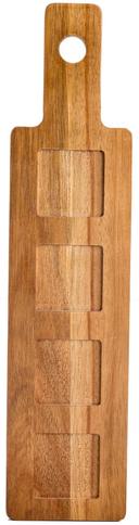 Tablecraft Acacia Reversible Wood Paddle Flight -- 10 per case