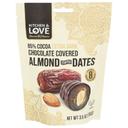 Kitchen and Love Dark Chocolate Covered Almond Stuffed Dates, 3.5 Ounce -- 8 per case