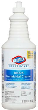 Clorox Healthcare Germicidal Cleaner with Bleach, 31 Fluid Ounce -- 6 per case