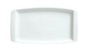 Syracuse China Chefs Selection Aluma White Handled Tray, 13.25 x 7.5 inch -- 12 per case.