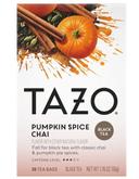 TAZO Pumpkin Spice Chai Black Tea Bags, 20 Bags -- 6 per case