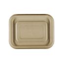 World Centric Unbleached Plant Fiber Tray Lid Only, 100 count - 6 per case