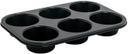 Winco Non-Stick Carbon Steel 6 Cup Jumbo Muffin Pan, 13 x 8.5 inch -- 24 per case