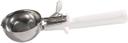 Winco Deluxe Stainless Steel One-Piece White Handle Size 6 Ice Cream Disher, 5 1/3 Ounce -- 36 per case