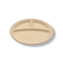 Tellus 9 inch 3 Compartment Round Plate -- 500 per case