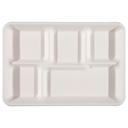 Tellus No Pfas Added 5 Compartment Tray, 50 count -- 8 per case