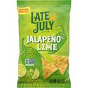 Late July Clasico Jalapeno Lime Tortilla Chips, 7.8 Ounce -- 12 per case