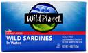 Wild Planet Foods No Salt Added Wild Sardines in Water, 4.4 Ounce -- 12 per case