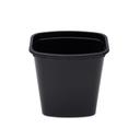 Delicube Plastic Rectangle Deli Black Container, 32 Ounce -- 200 per case
