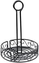 Winco Black Wire Round Condiment Caddy, 6 1/4 x 6 1/4 x 9 inch -- 24 per case