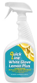 Quickline Lemon Scented All Purpose Cleaner with Bleach, 32 Fluid Ounce -- 6 per case.