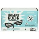 Mollys Suds Unscented Plant Based Fabric Softener Dryer Sheets, 120 count -- 6 per case