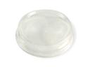 World Centric Flat Biocompostable No Strawhole Corn Starch Clear Cup Lid, 3 and 4 Ounce -- 2000 per case.