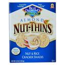 Blue Diamond Nut Thins Almonds Nut and Rice Crackers Snacks - Shipper, 48 count