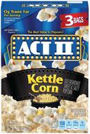 Act II Microwave Kettle Corn Popcorn, 8.25 Ounce -- 12 per case