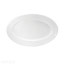 Buffalo Cream White Undecorated Rolled Edge Platter, 15 1/2 inch -- 6 per case.