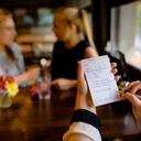 National Checking Company Carbonless Waitrpad Paper - 2 Part White, 13 Line, 3.4 x 5.63 inch -- 5000 per case.