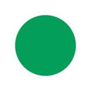 National Checking Green Circle Permanent Label, 5 inch -- 1000 per case.