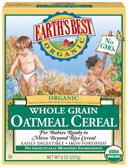 Earths Best Organic Whole Grain Oatmeal Cereal, 8 Ounce -- 12 per case.