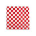 Durable Packaging 12 x 12 inch Red Check Wax Sheet, 1000 count - 2 per case