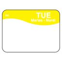 Dissolvemark Dissolve A Way Tuesday 7/8 x 1.25 inch Day of the Week Labels, 1000 count per roll -- 12 rolls per case.